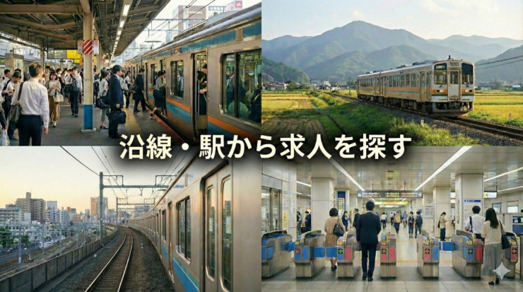 沿線・駅から求人を探す