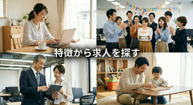 特徴から求人を探す